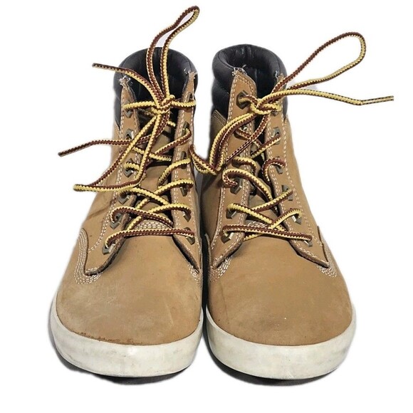 Timberland Boots Dausette Sneaker Boots in Wheat Nubuck Leather Womens Size 6 - Picture 2 of 11